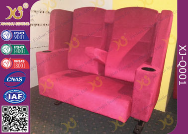 Porcellana Disposizione dei posti a sedere del cinema del tessuto VIP dell'alto grado, sedia del cinema dell'amante con i doppi sedili fornitore