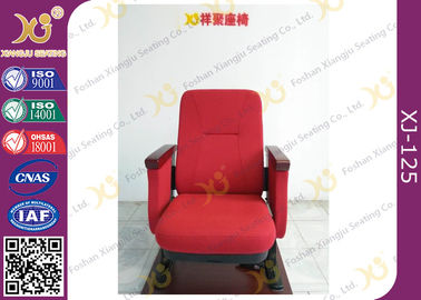 Porcellana Pp Shell per le sedie del pubblico, disposizione dei posti a sedere ritrattabile del teatro della sala della gamba fissa nel colore rosso fornitore