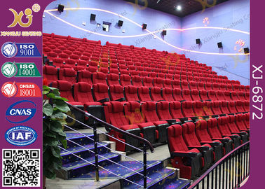 Porcellana Euro punta della disposizione dei posti a sedere sulle sedie del teatro del cinema del bracciolo per il teatro gigante dello schermo fornitore