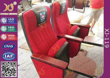 Porcellana Personalizzi le sedie di Corridoio della chiesa con la morbidezza riempita ed il logo cucite su resto posteriore fornitore
