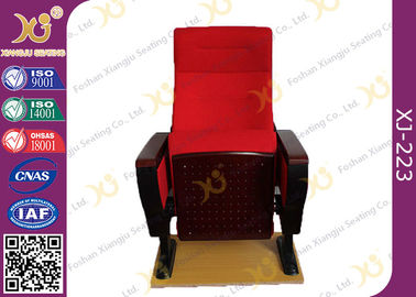 Porcellana Grandi sedie rosse del teatro della sala della gamba del ferro per la conferenza ignifuga fornitore