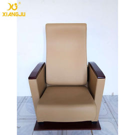 Porcellana Punta morbida standard di cuoio reale Seat alto del bracciolo di larghezza delle sedie 6.5MM della sala fornitore