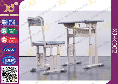 Porcellana Scrittorio e sedia regolabili della scuola secondaria di altezza dell'acciaio dell'HDPE per lo studente fornitore
