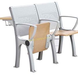 Porcellana Mobilia dell'aula di University College del metallo del compensato/scrittorio della scuola ed insieme pieghevoli della sedia fornitore