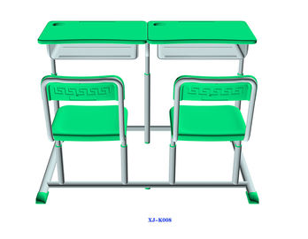 Porcellana Della menta del ferro stabilito dello studente dell'HDPE verde dello scrittorio e della sedia mobilio scolastico regolabile fornitore