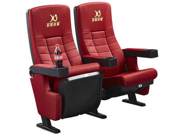 Porcellana Sedie fisse rosse del cinema di film della gamba del tessuto XJ-6819 con Amrest mobile fornitore