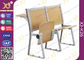 Scrittori della scuola allegati sedili di corridoio di conferenza e mobilia piegante di legno della sedia fornitore