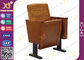 Le sedie esili di sala per conferenze della gamba del metallo con rinforzano il piede diritto Seat di legno fornitore