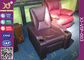 Disposizione dei posti a sedere di cuoio del sofà del teatro domestico della mobilia della stanza di media della tappezzeria con il supporto della bevanda fornitore