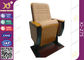 Alte sedie indietro fisse con il cuscinetto di legno, sedie piegate del teatro del cinema del pavimento di sala per conferenze della sala fornitore