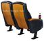 Sedie di legno della disposizione dei posti a sedere del teatro del cuoio genuino del bracciolo delle gambe d'acciaio con il supporto di tazza XJ-6878 fornitore