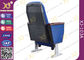 Sedie blu di sala per conferenze del tessuto del bracciolo di legno di Soild con i piedi di alluminio fornitore