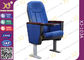 Sedie blu di sala per conferenze del tessuto del bracciolo di legno di Soild con i piedi di alluminio fornitore