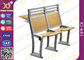 Scrittorio di alluminio e sedia dell'aula di Mounded del pavimento della struttura messi per gli studenti con la rete del libro fornitore