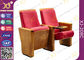Sedie rosse di qualità superiore della sala del tessuto con la compressa di scrittura piegata fornitore