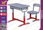 Tabella e sedie primarie della scuola dei bambini dello studente della struttura del ferro con non i piedi di slittamento fornitore