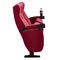 Le sedie pieganti del cinema del tessuto rosso resistente al fuoco forniscono di punta su per gravità fornitore