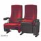 Disposizione dei posti a sedere rossa di lusso del cinema del velluto VIP con le sedie di plastica del supporto/cinema di tazza fornitore
