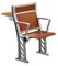 Il legno della ciliegia ha armato la sedia della mobilia/studente dell'aula dell'istituto universitario con lo scrittorio fisso della Tabella fornitore