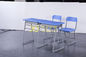 Scrittorio materiale e sedia dello studente del metallo doppi messi per l'aula della scuola secondaria fornitore