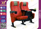 sedie della disposizione dei posti a sedere del cinema dei piedi del metallo 4d, bracciolo di plastica con le sedie del teatro del cuscino del cupholder fornitore