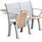 Mobilia dell'aula di University College del metallo del compensato/scrittorio della scuola ed insieme pieghevoli della sedia fornitore